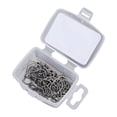 thumbnail image 3 of 50Pcs Barb Fishing Hooks 2/4/6/8 Carp Rigs Fishhooks High Carbon Steel 8001 Number 4, 3 of 9