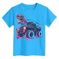 thumbnail image 4 of Gubotare Toddler Shirt Boys Cool Breathable Cartoon T-Shirt Summer Fun Colorful Graphic Soft Casual Tops Sizes 7-8T (Sky Blue,7-8 Years), 4 of 4