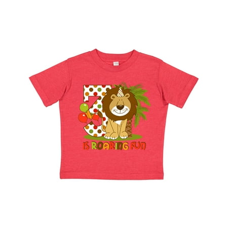 

Inktastic Cute Lion 3rd Birthday Gift Toddler Boy Girl T-Shirt