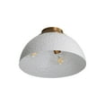 thumbnail image 4 of Golden Lighting Shepard 3-light Flush Mount in Modern Brass and Matte Black shade, 4 of 7