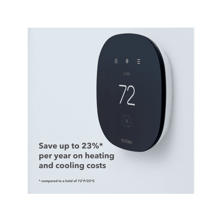 ecobee Lite SmartThermostat, Black, EB-STATE3LT-02 3 lite - 7 Day Programmable Smart Thermostat W/Touchscreen