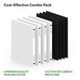 thumbnail image 3 of 4 Pack Air Filter Replacement for Fellowes AeraMax 290/300/DX95 Purifiers and HF-300/AP-300PH, Fits Part# 9287201 & 9324201, 4 Fi, 3 of 4