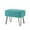 North Sea, variant on Home Soft Things Textured Velvet Ottoman Stool Chair, Upholstered Footrest with Black Metal Legs, Peat, 19" x 13" x 17"