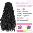 Umylar Faux Locs Crochet .. Hair 18 Inch Soft .. Locs Crochet Hair 7