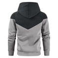 thumbnail image 3 of Htigea Men's Solid Pullover Hoodies Sports Soft Blend Fleece Hooded Sweatshirts with Kangaroo Pocket Black,L, 3 of 3