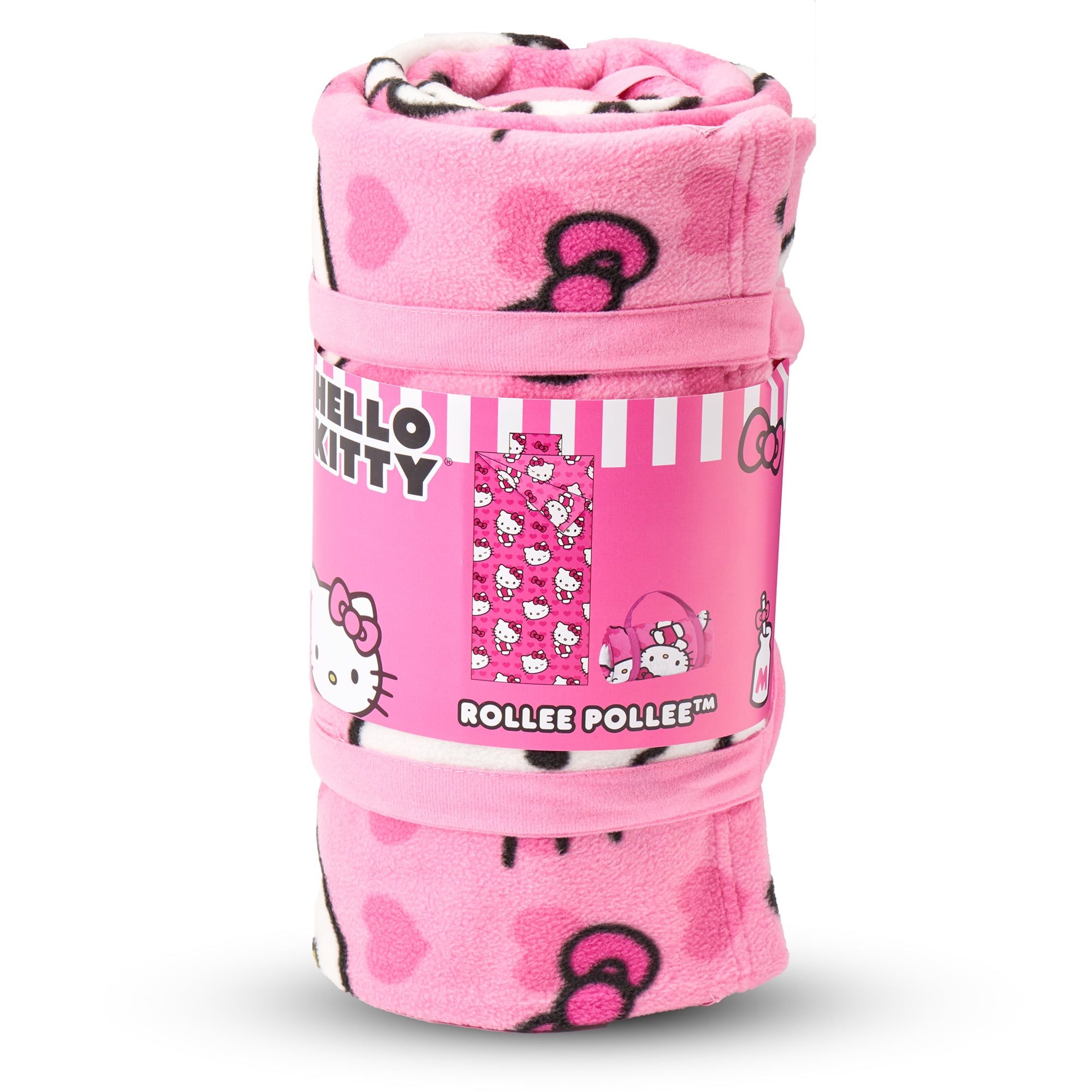 Rollee Pollee Hello Kitty I Love Pink Fleece Blanket Set 50 x 55 Inches