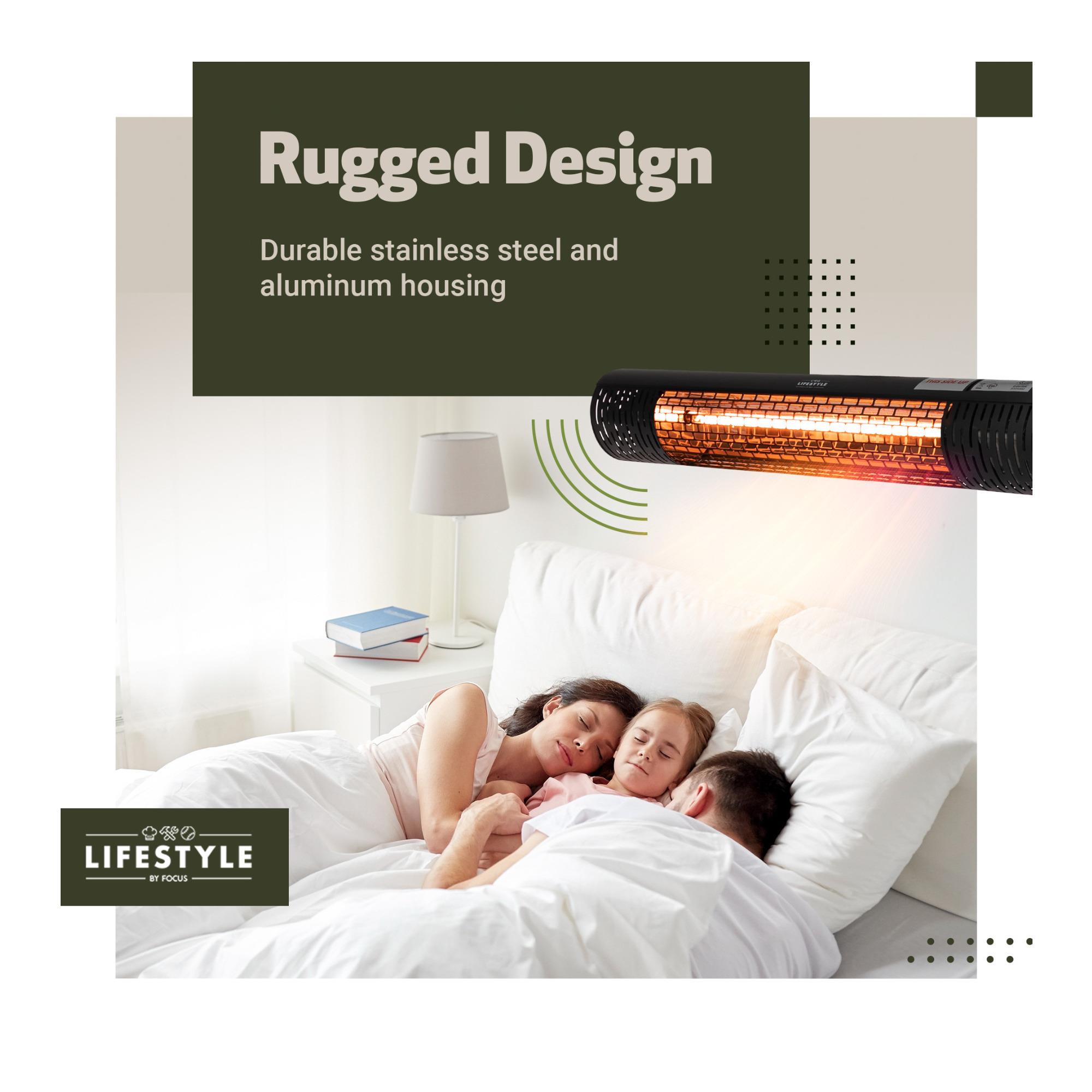 Lifestyle by Focus Infrared Electric Cold Space Heater (Black) - Walmart.com