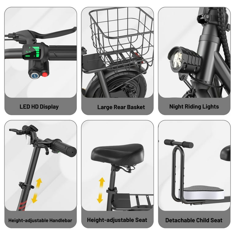 Caroma 500W Electric Scooter, 14 Inch with Double Shock Absorbers