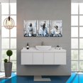 thumbnail image 2 of Hieng Funny Dogs Bathroom Wall Art Grey and Blue Bath Decor Cute Animal Painting Canvas Print, 2 of 6