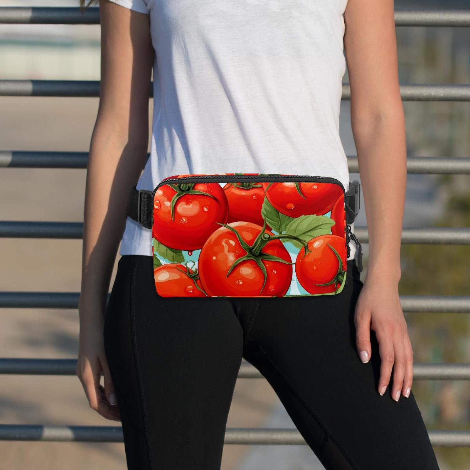 Tomatoes Lightweight Adjustable Sling Bag with Extension Strap - Unisex Fanny Pack Waist Packs