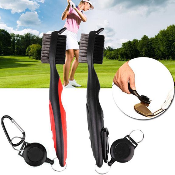 Windfall Golf Brush, Golfer Putter Ball Cleaner Golf Club Brush Cleaning Tool Kit with Carabiner
