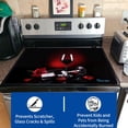 thumbnail image 4 of Stove Top Covers for Electric Stove, Extra Thick Natural Rubber Glass Top Protector,Prevents Scratching, Expands Usable Space (28.5'''' x 20.5'''' Rose), 4 of 5