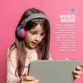thumbnail image 4 of Auriculares JLab JBuddies Studio 2 Wireless + Wireless Kids Gris/Rosa, 4 of 8