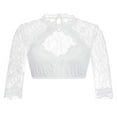 thumbnail image 2 of Elegant Women's Lace Blouse – Festive Beer Festival Top for Spring, Summer & Fall | Lightweight & Breathable Blouse for Women, 2 of 8