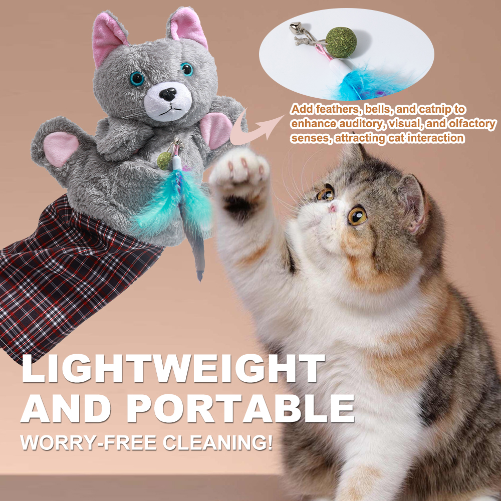 Cat Wrestling Glove, Tough Padding for Safe and Fun Interactive Play, Pet Lovers Relieve Boring Pet Safe Cats Dog Interactive Play