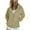 Khaki, variant on Babysbule Fall Jackets for Women Women's Fashion Casual Color Zip Hood Long Sleeve Pocket Jacket Blouse Women's Tops Blouse