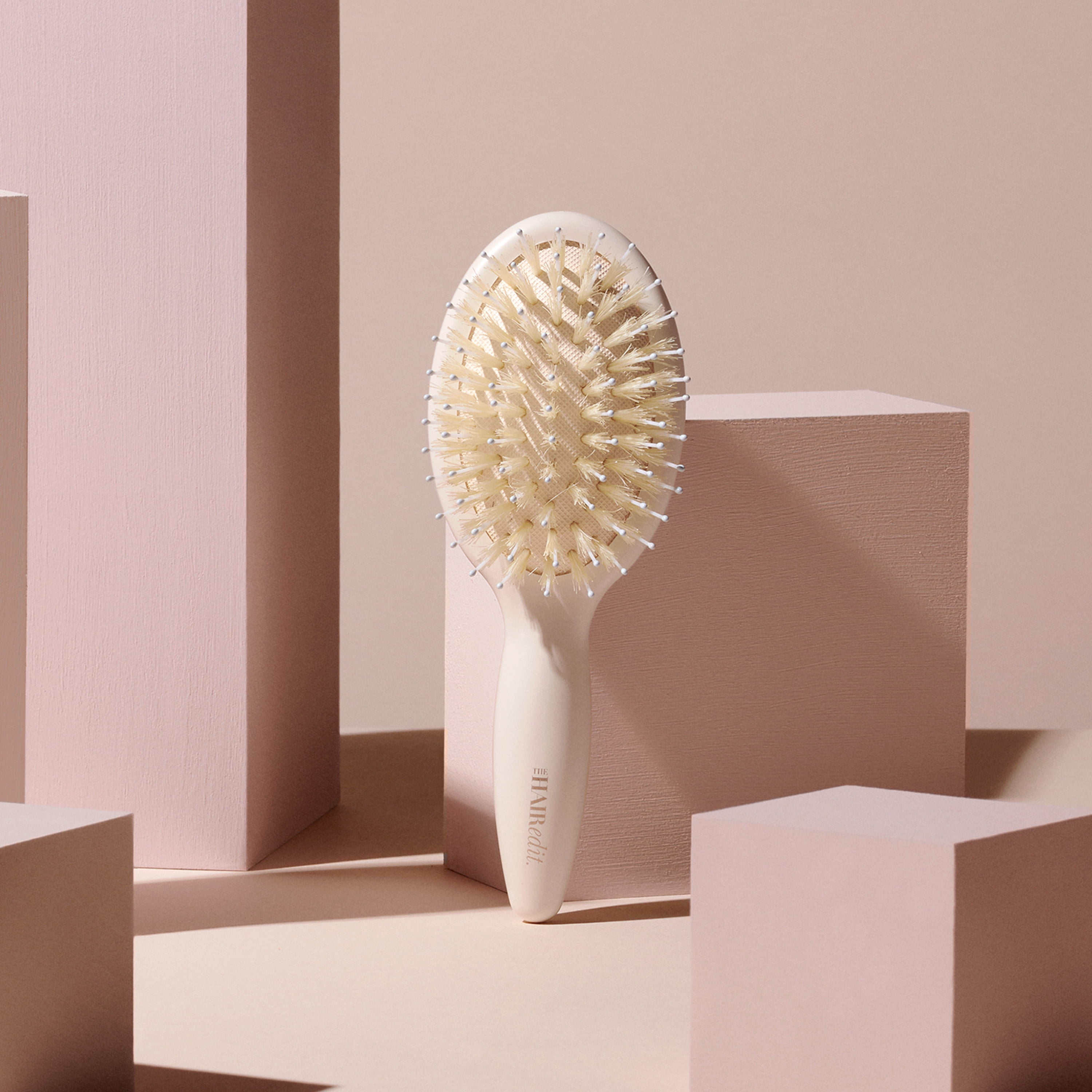 The Hair Edit Mini Finish and Shine Boar Bristle Hair Brush
