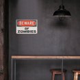 thumbnail image 4 of KAKOWELY Cartel de advertencia de Halloween, placa decorativa de chapa con pintura de hierro, 4 of 4