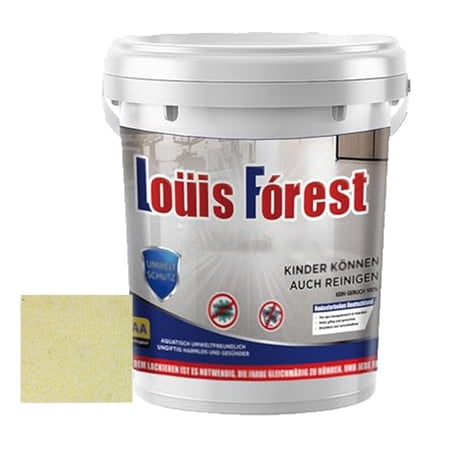 High-Gloss Marble Effect Epoxy Floor Coating, Louis-Forest Epoxy Floor Paint, Waterproof Water-Based Epoxy Floor Paint, Garage Floor Paint, Concrete Floor Paint (Beige-Yellow)