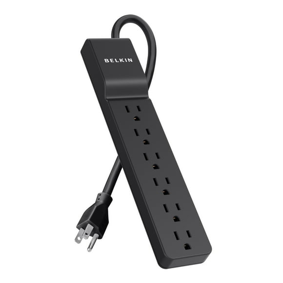 Protector contra sobretensiones Belkin 700J de 6 salidas para hogar y oficina