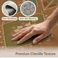 thumbnail image 6 of ODIKA 5'x7' Washable Area Rug Non-Slip, Low Pile, Stain Resistant Brown Symmetrical Geometric Elegance Intricate Border with Central Floral Motif for Guest Room, Lounge, Apartment, 6 of 7
