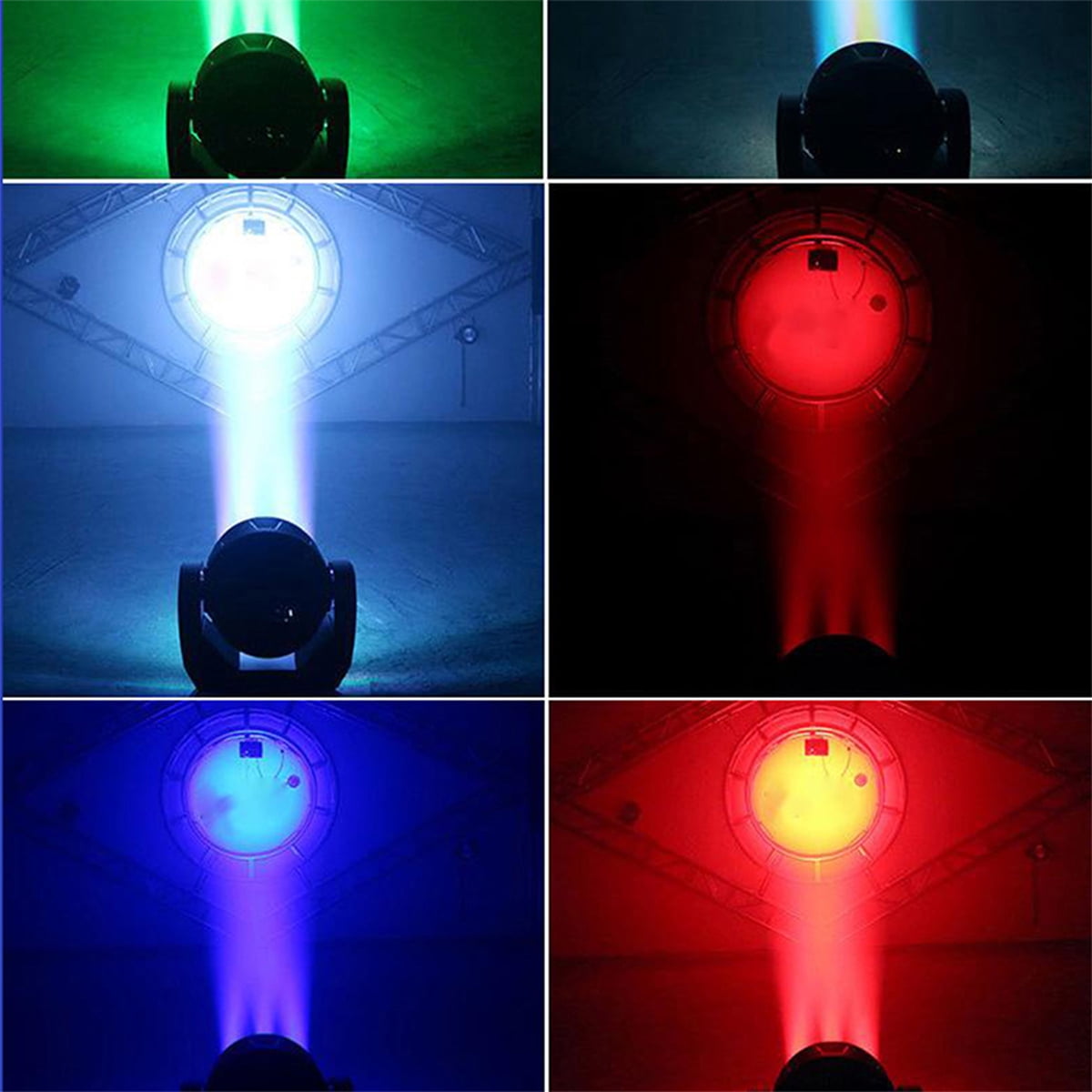 2Pcs Professional 19x15W Dyeing Lamp,Wash Zoom Stage Lights Atmospheric Equipment Suitable For Family Gatherings Small Parties