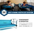 thumbnail image 3 of Disc-O-Bed Youth Double Kid-O-Bunk w/ 200 Pound Capacity & Carry Bags, Teal, 3 of 9