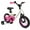 Pink, variant on OLAKIDS Kids Bike, 12 14 16 Inch Toddler Bicycle with Training Wheels, Space Theme Children Bike with Adjustable Seat Handlebar Handbrake Coaster Brake Safety Bell for Boys Girls 3-8