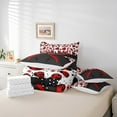 thumbnail image 5 of Manfei Cartoon Ladybird 7 Pieces Bedding Comforter Set,Kawaii Bow Full Bedding Set Lightweight,Polka Dots Fitted Sheet Flat Sheet,Ultra Soft Kids Bedroom Decor,Reversible, 5 of 7