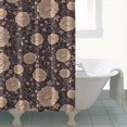thumbnail image 4 of Pioneer Flower Floral Print Pattern Shower Curtain 84”x72", Bathroom Decorative Shower Curtain Set with 12 Hooks, Waterproof Washable, 4 of 6