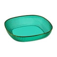 thumbnail image 2 of EGNMCR kitchen gadget set Four Pack Transparent PET Tableware Squared Household Living Room Kitchen Boned Dish Snack Dish Fruit Plates Vegetable Plates Set Transparent dinner plate, 2 of 7