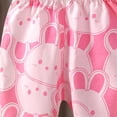 thumbnail image 7 of KPOPLK Summer Toddler Boys Shorts Boy Cotton Casual Shorts Elastic Waist Lounge Shorts with Pockets Size 12-18 Months,Pink, 7 of 7