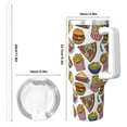 thumbnail image 4 of Pofeuu Hot Dog With One Sausage Print 40oz Ice Bully With Handle And Straw Stainless Steel Vacuum Insulated Cup And 2 In 1 Straw Lid, 4 of 8