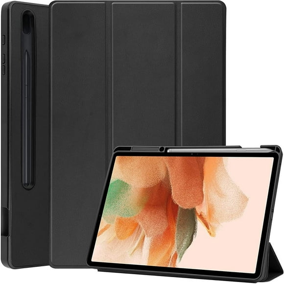 TopLLC Suitable For T730 / T736 Flat Protective Case Three Fold Pen Slot Solid Color on Clearance