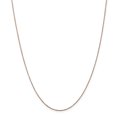 thumbnail image 1 of 14k Rose Gold 24 Inch .8mm Diamond Cut Cable Chain Necklace Pendant Charm Round Link, 1 of 9