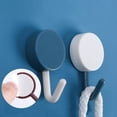 thumbnail image 3 of Colgador de bolsas de corbatas estante colgante de 10 unidsset para Ehuebsd cocina ABS gancho de puerta sin costuras armario de baño percha de almacenamiento de ropa, 3 of 5