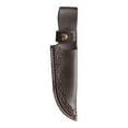 thumbnail image 1 of Funda de cuchillo de cuero Uxcell de 8.46" con agujero para cinturón, cuchillo plegable para camping al aire libre, marrón oscuro, 1 of 5
