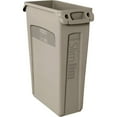 thumbnail image 4 of Bote de basura Rubbermaid Slim Jim de plástico, 87 L, color beige, paquete de 4, 4 of 9