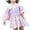 Light Pink2, variant on Toddler Girls Outfits Trendy Stylish Printed Kimono Long Sleeve For Casual Wear Ideal For Year Round Fashion Gift Sets Size 4-5T