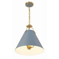 thumbnail image 5 of Crystorama Xavier 3 Light Vibrant Gold and Blue Pendant - 16"W x 16.5"H x 16"D, 5 of 13