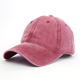 thumbnail image 1 of Gorra de béisbol ajustable lavable de algodón retro $ Sombrero retro clásico de color sólido de bajo perfil $ Gorra de béisbol retro que combina con todo a la moda de la calle Ormromra HMHZ1845-5, 1 of 1