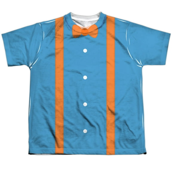 Blippi Cartoon Costume 100% Polyester Youth Costume T Shirt for Boys & Girls, X-Large