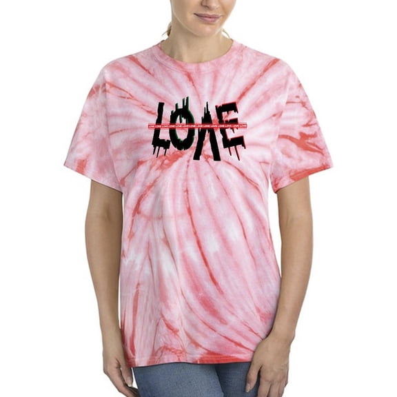 Love Cluttered Art Tie Dye Cyclone Women -Image by Shutterstock, Female Large