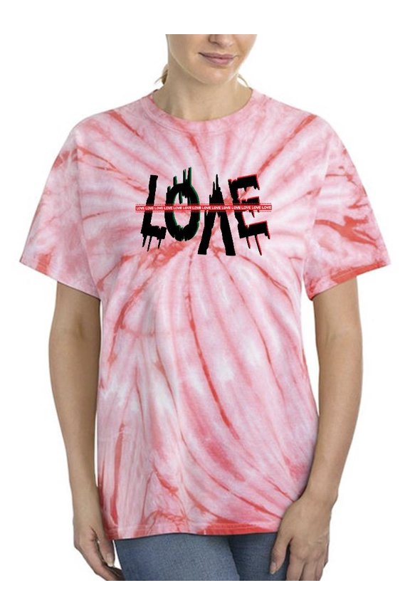 Love Cluttered Art Tie Dye Cyclone Women -Image by Shutterstock, Female Large