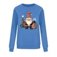 thumbnail image 4 of Makaor Sweatshirt for Women Long Sleeve Christmas Crew Neck Tops Santa Graphic Pullover Tees Fleece Cute Vacation Clothes, 4 of 6