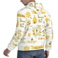 thumbnail image 6 of Wukai Farm Bee Cute Honey Print Men Hoodies Fleece Sweatshirts Long Sleeve Sweaters Pullover Fall Outfits Winter Clothes-Small, 6 of 7