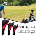 thumbnail image 2 of Hyasfey 3Pcs Golf Club Head Cover Mesh Golf Club Headcovers with Interchangeable No. Tags 3 4 5 6 7 X for Fairway Woods Driver Hybrids, 2 of 7