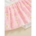 thumbnail image 6 of Bagilaanoe Newborn Baby Girl Summer Rompers Dress Floral Print Sleeveless Bodysuits + Headband 3M 6M 9M 12M 18M Infant Patchwork A-line Dresses, 6 of 7