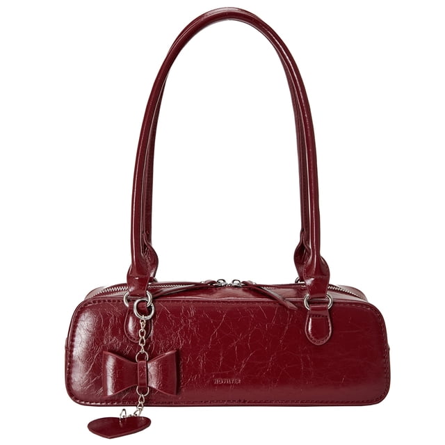 Bolso Hombro para Mujer Bolsos PU Axilas Color Sólido