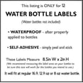 thumbnail image 6 of Ready to Pop Baby Shower Water Bottle Labels, Red and White Stripes, Waterproof, Nutrition Facts Design, 8.5in x 2 in, 6 of 6